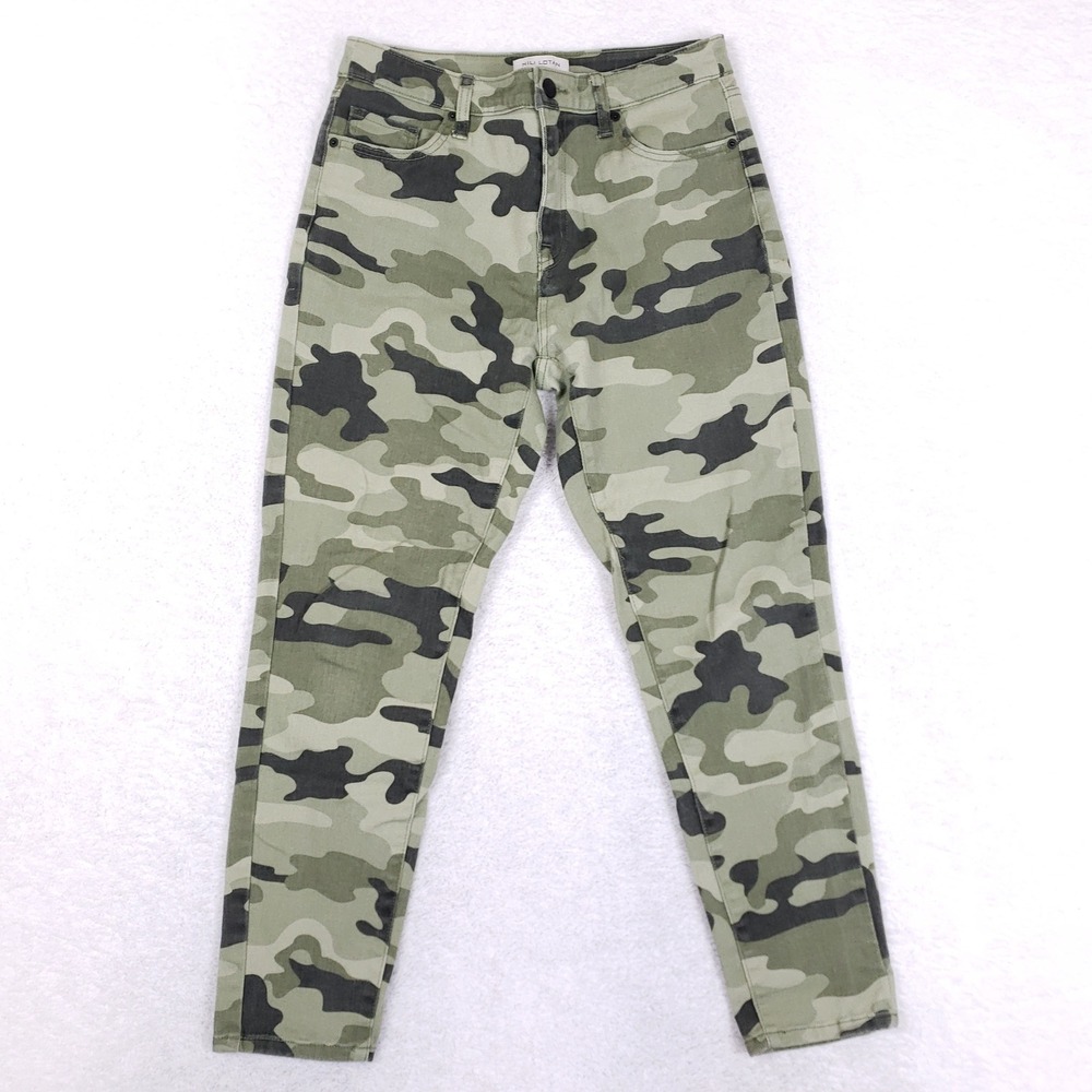 Nili Lotan Target‎ Camo Pants Womens 4 High Rise Utility Ankle Slim Camouflage